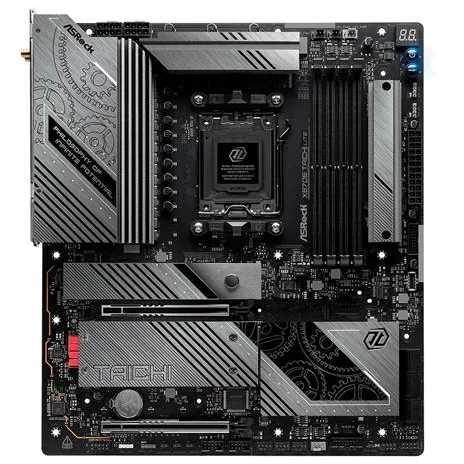 Placa-mãe ASRock X870E Taichi Lite, vista principal