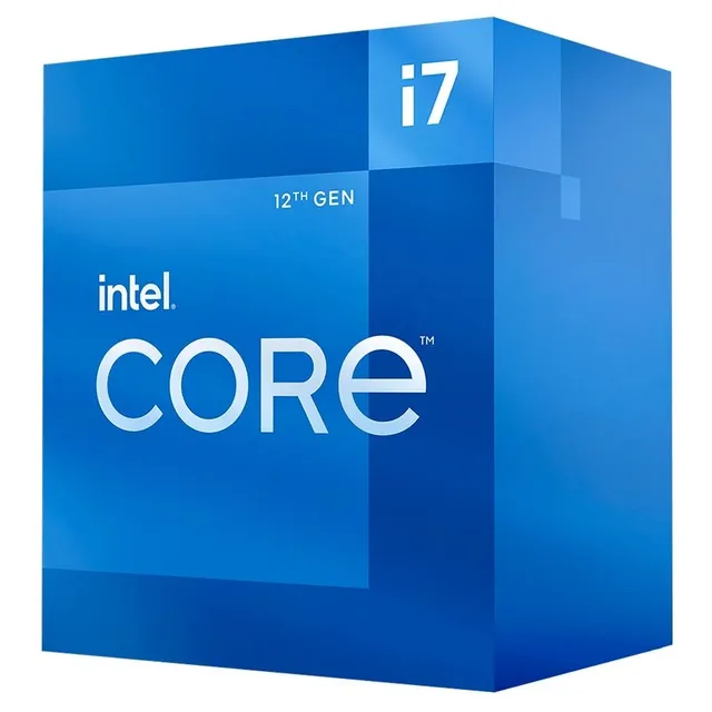 Embalagem do processador Intel Core i7-12700