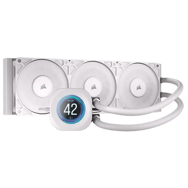 Cooler Corsair NAUTILUS 360, vista em perspectiva.