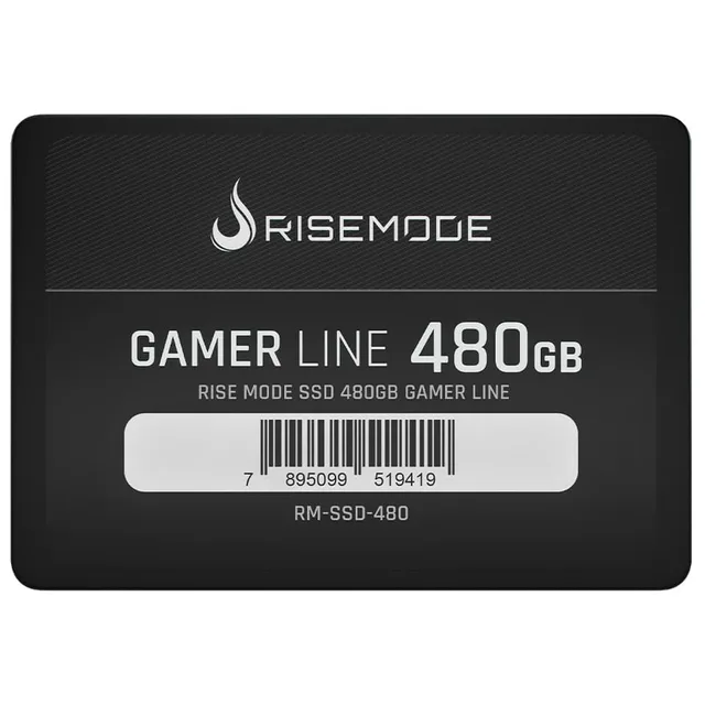 Rise Mode Gamer Line 480 GB, vista da etiqueta