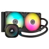 Cooler Corsair ICUE LINK TITAN 280 RX AIO, vista em perspectiva.