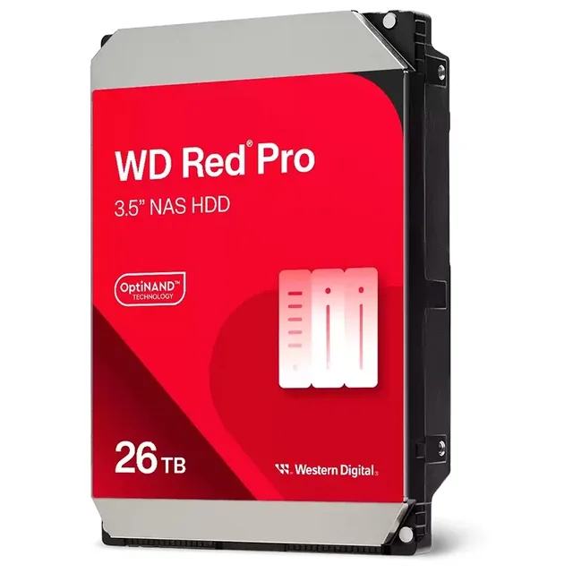 Western Digital WD Red Pro 26 TB, vista da etiqueta