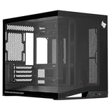Gabinete Pichau Osiris, preto, vista frontal e lateral