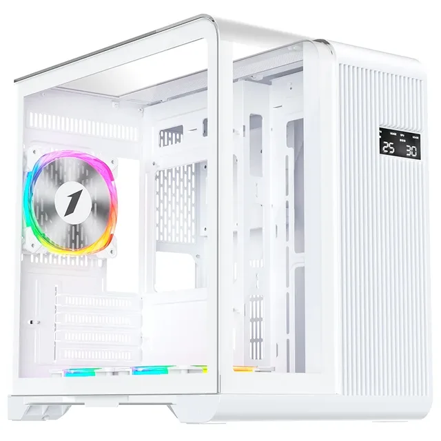 Gabinete 1STPLAYER RT5, vista frontal e lateral