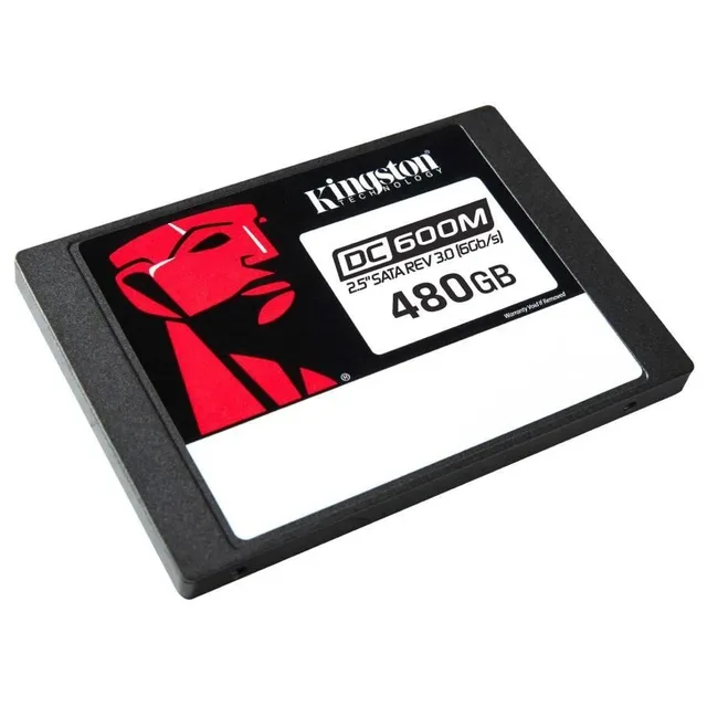 Kingston DC600M 480 GB, vista da etiqueta