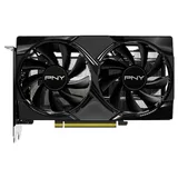 Placa de vídeo PNY GeForce RTX 5050 Dual Fan 8GB, 8 GB, vista frontal das ventoinhas