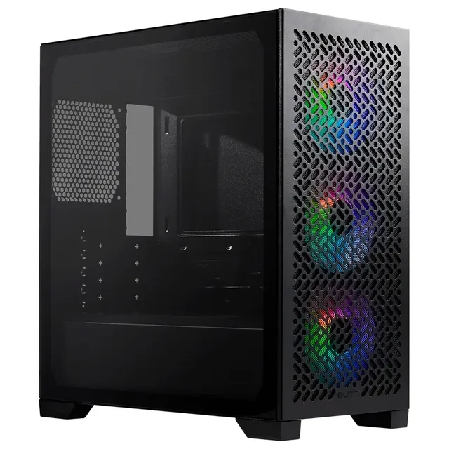 Gabinete Cooler Master Elite 302, vista frontal e lateral