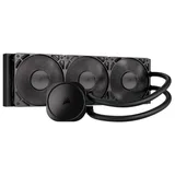 Cooler Corsair NAUTILUS 360 RS, preto, vista em perspectiva.