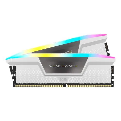 Memória RAM Corsair VENGEANCE RGB, cor Branco, vista principal