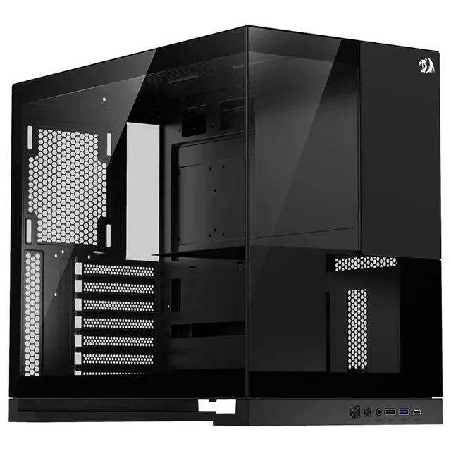 Gabinete Redragon Eternal, vista frontal e lateral