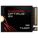 SanDisk Optimus GX 7100M 1 TB, vista da etiqueta