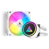 Cooler Acegeek E120, branco, vista em perspectiva.