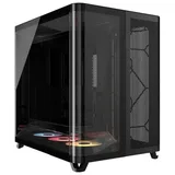 Gabinete Corsair AIR 5400 RS-R ARGB, vista frontal e lateral