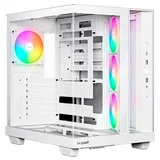 Gabinete Be Quiet! Light Base 500 LX, branco, vista frontal e lateral