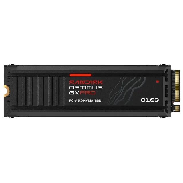 SanDisk Optimus GX PRO 8100 1 TB, vista da etiqueta