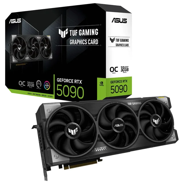 Placa de vídeo ASUS GeForce RTX 5090 TUF Gaming OC, vista principal