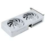 Placa de vídeo Palit GeForce RTX 5060 Ti White OC, 8 GB, vista frontal das ventoinhas