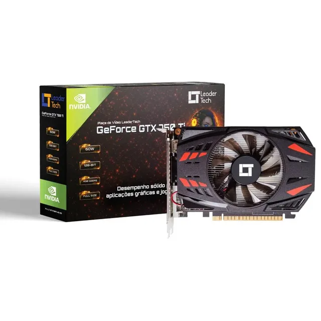 Placa de vídeo Leadertech GeForce GTX 750 Ti, vista principal