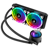 Rise Mode Black 240 mm ARGB, vista em perspectiva