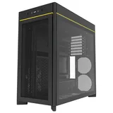 Gabinete Montech HS01, vista frontal e lateral