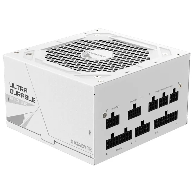 Gigabyte UD850GM PG5W 850 W, fonte em perspectiva sem embalagem