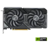 ASUS Dual GeForce RTX 4060 OC Edition 8GB, vista frontal das ventoinhas