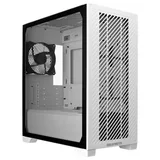 Gabinete Cooler Master Elite 301 White Lite branco, vista frontal e lateral