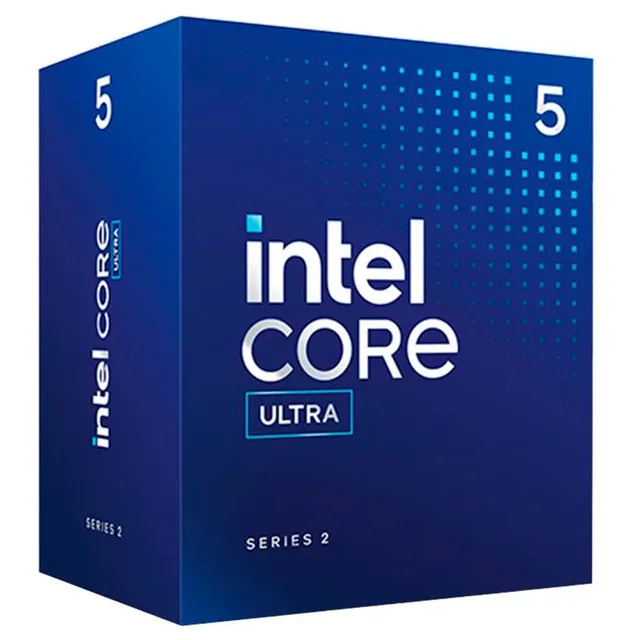 Embalagem do processador Intel Core Ultra 5 225
