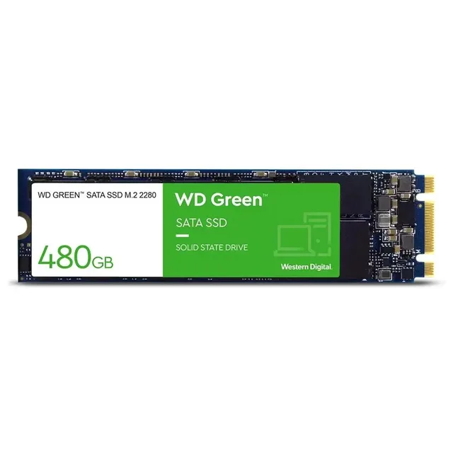 Western Digital WD Green 480 GB, vista da etiqueta
