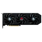 Placa de vídeo PowerColor Hellhound Radeon RX 9060 XT OC 16 GB, 16 GB, vista frontal das ventoinhas