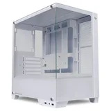 Gabinete Pichau Magpie 4XB na cor branco, vista frontal e lateral