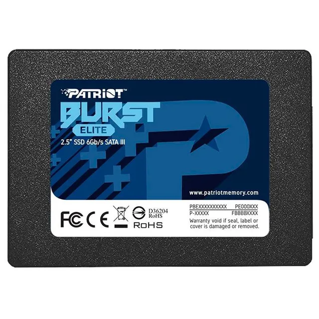 Armazenamento Patriot Burst Elite 480 GB, SKU PBE480GS25SSDR.