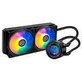 Cooler TGT Spartel V2, preto, vista em perspectiva.