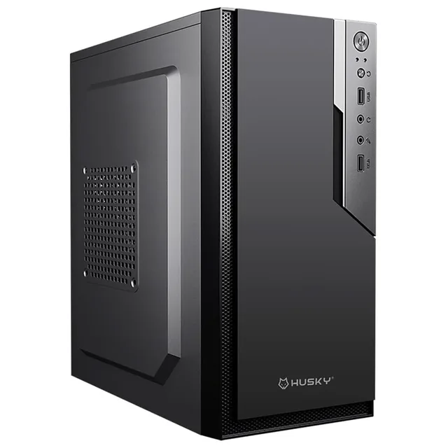 Gabinete Husky Office 200, vista frontal e lateral