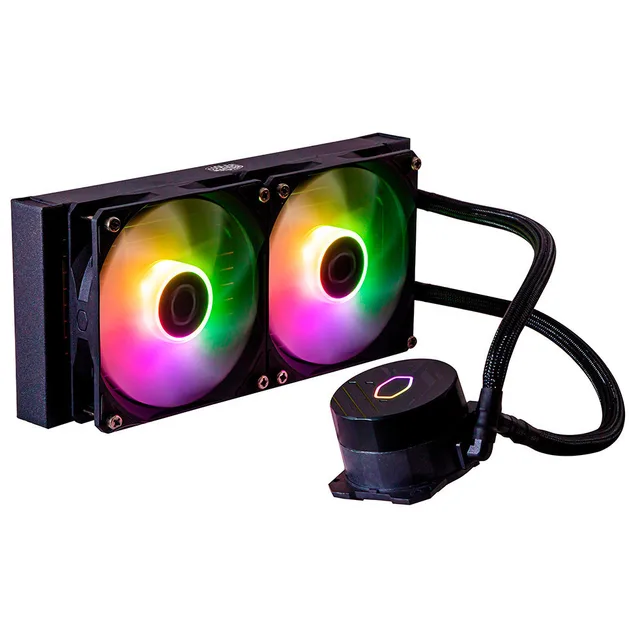 Cooler Master MasterLiquid 240L Core ARGB, vista em perspectiva
