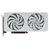 Palit GeForce RTX 5060 White OC, vista frontal das ventoinhas.
