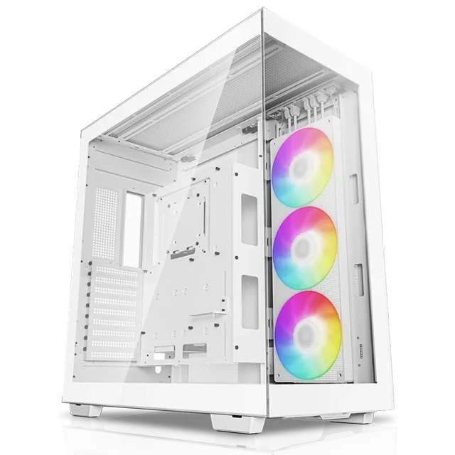 Gabinete DeepCool CH780, variante branco, vista do produto
