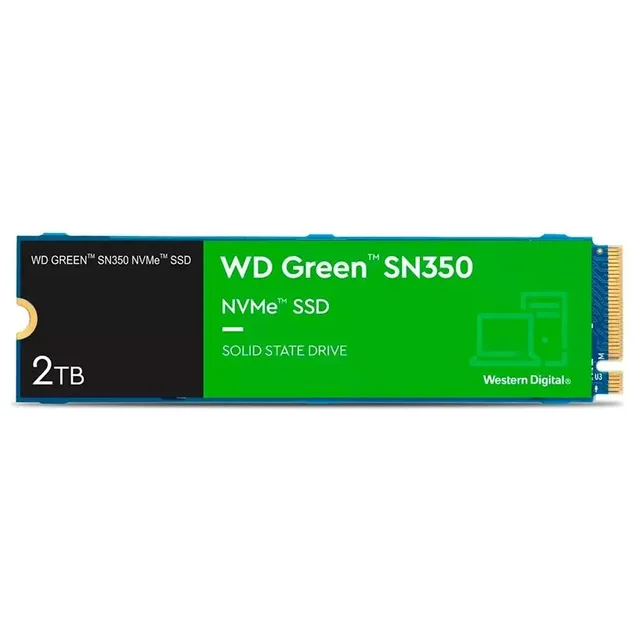 Western Digital WD Green SN350 2 TB, vista da etiqueta