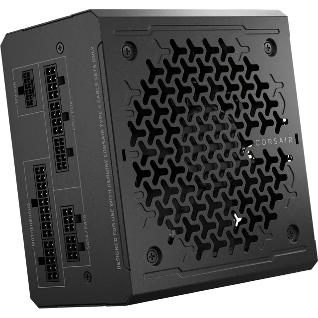 Corsair RM750e 750 W, vista em perspectiva
