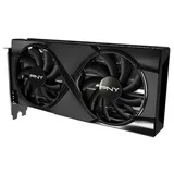 PNY GeForce RTX 5060 Ti OC Dual Fan, vista frontal das ventoinhas