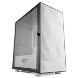 Gabinete Aigo DarkFlash DLM 21 branco, vista frontal e lateral