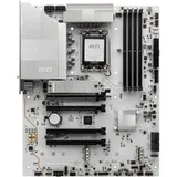 Placa-mãe MSI PRO Z890-S WIFI WHITE, vista frontal, sem perspectiva