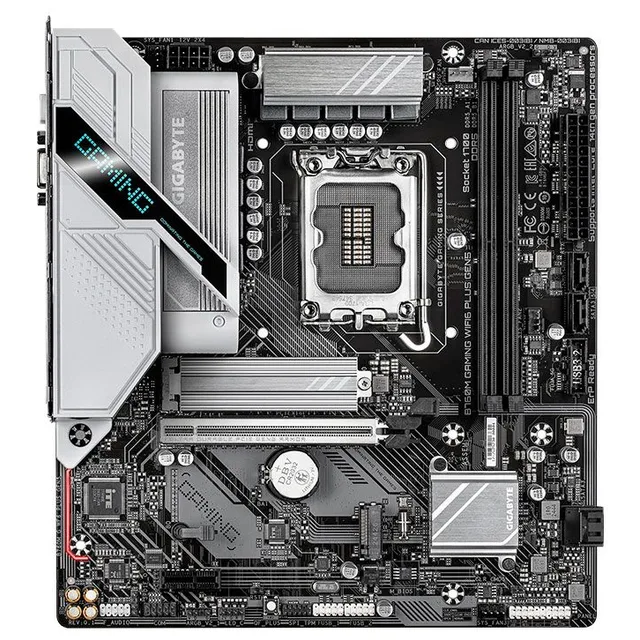 Placa-mãe Gigabyte B760M Gaming WIFI6 Plus Gen5, vista frontal