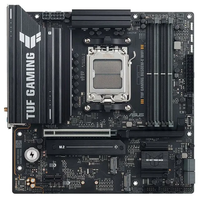 Placa-mãe ASUS TUF Gaming B650EM-E Wi-Fi, vista frontal