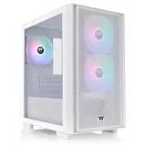 Gabinete Thermaltake Versa H16 TG, branco, vista frontal e lateral