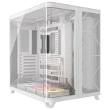 Gabinete Corsair AIR 5400 RS-R ARGB, vista frontal e lateral
