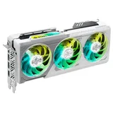 Placa de vídeo ASRock Radeon RX 9070 XT Steel Legend, 16 GB, vista frontal das ventoinhas