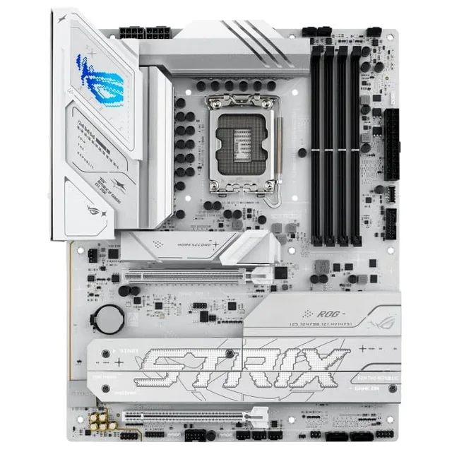 Placa-mãe ASUS ROG STRIX B860-A GAMING WIFI, vista frontal, sem perspectiva