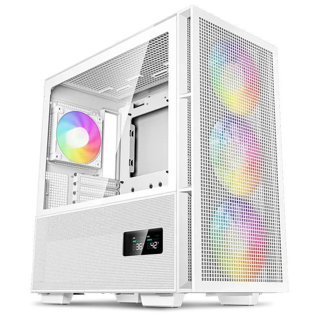 Gabinete DeepCool CH560 Digital WH, variante branco, vista do produto