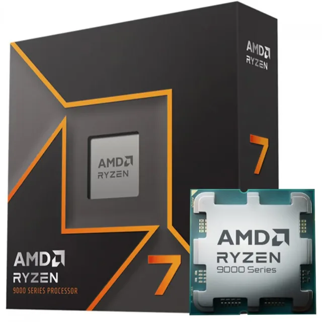 Embalagem AMD Ryzen 7 Série 9000